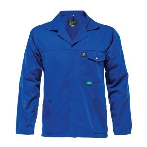 Bova Overall Jacket - Royal Blue 65/35 Polycotton