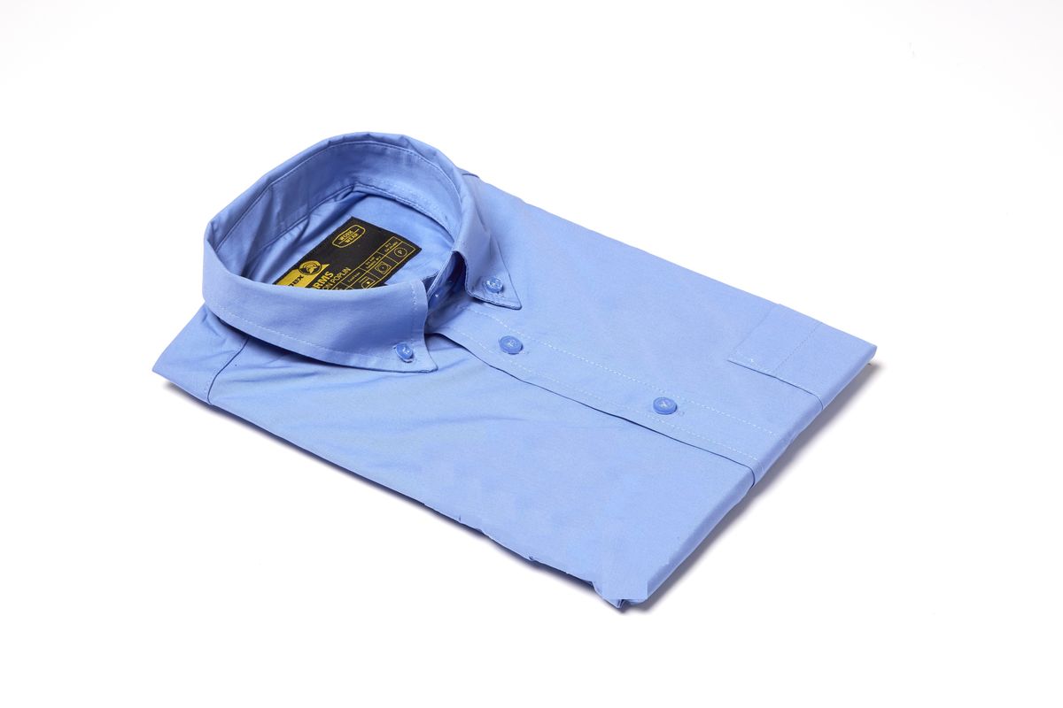 Dromex 100% Cotton Long Sleeve Formal Shirt - Sky Blue - Image 2