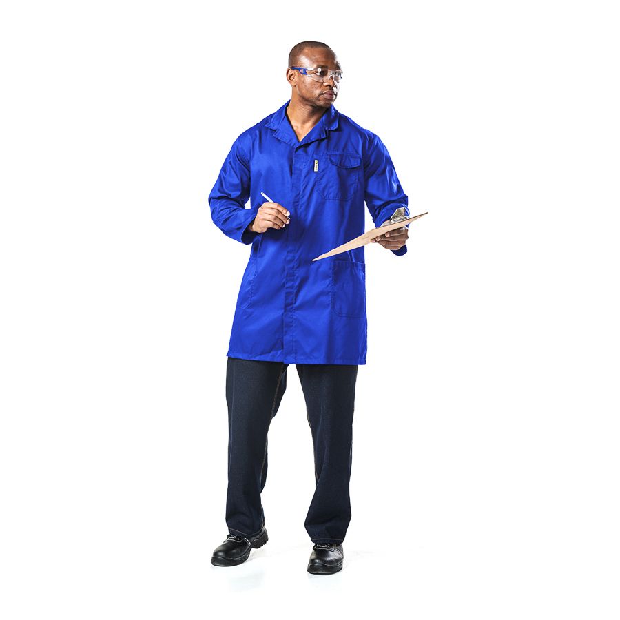 Dromex Polycotton 80/20 Dust Coat - Royal Blue - Image 3