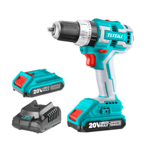 Total 20V Lithium-Ion 13MM Impact Drill With 2 x 2.0Ah Batteries & Charger